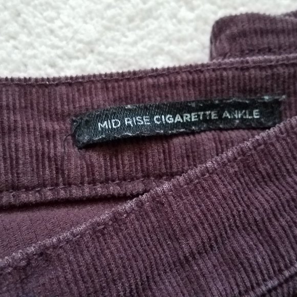 BDG Mid-Rise Cigarette Ankle Corduroy Pants,  27 W x 30 L - Picture 9 of 9